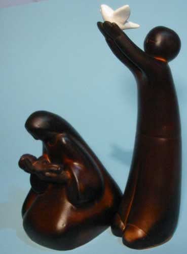 Presepio colomba della Pace cm. 25  (terracotta)